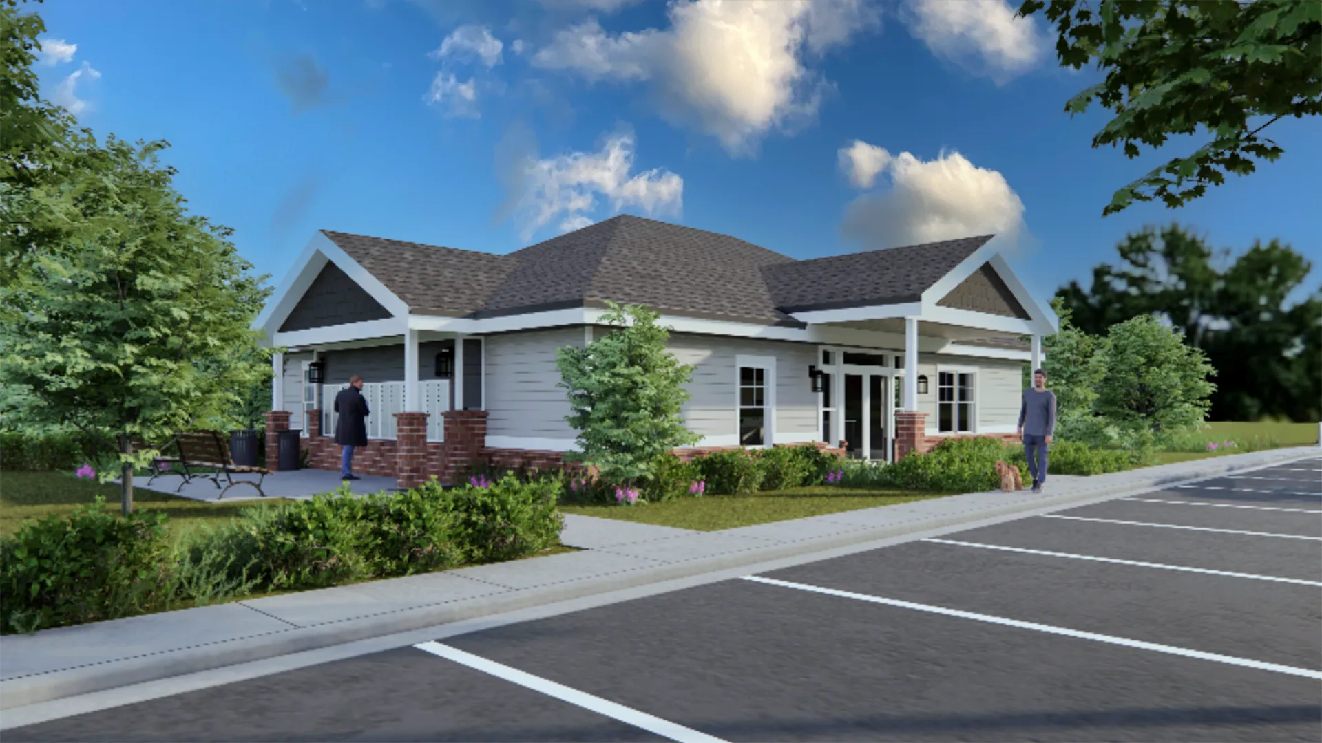Jackson Landing — clubhouse render